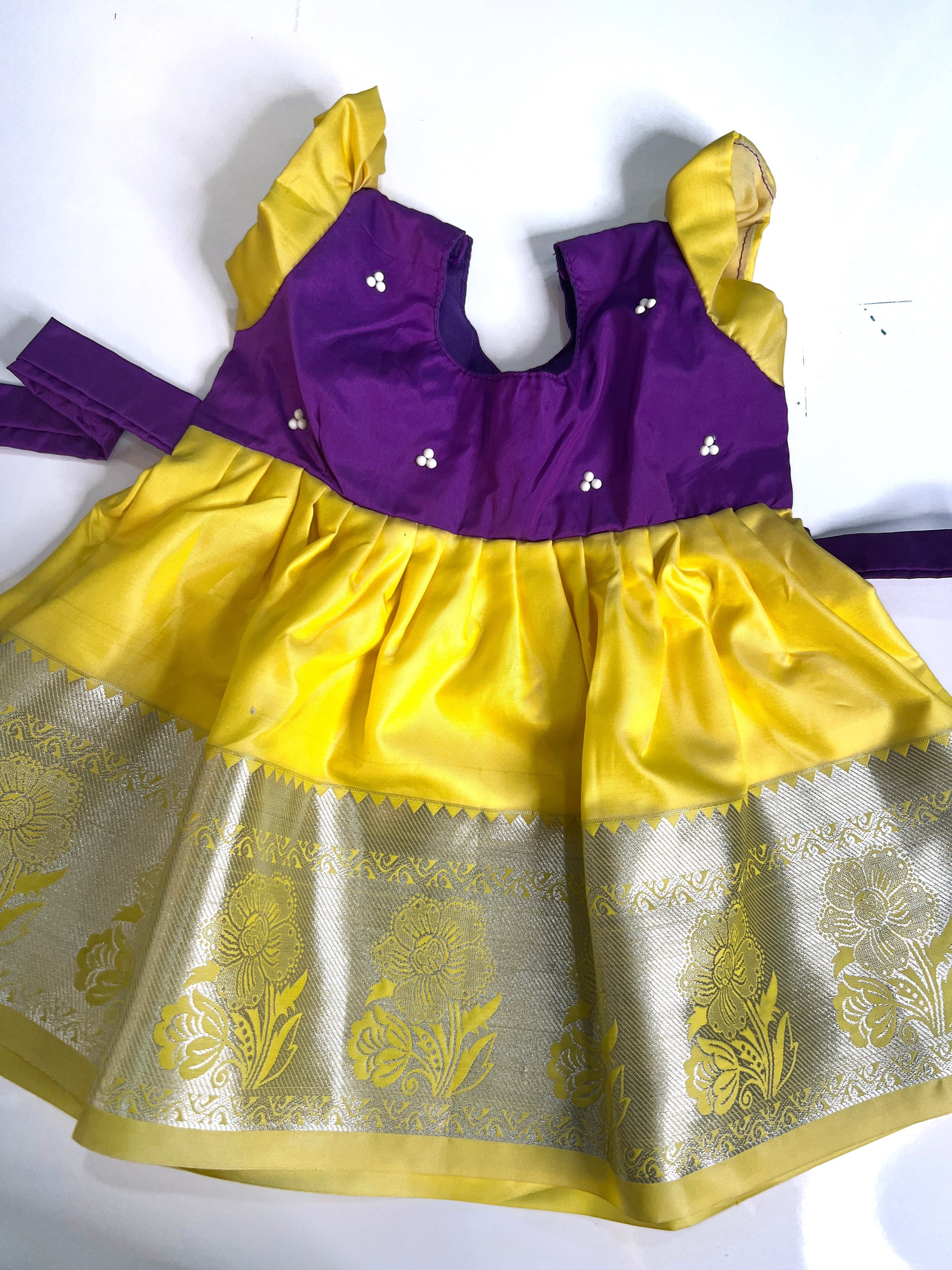 Purple & Yellow Frock