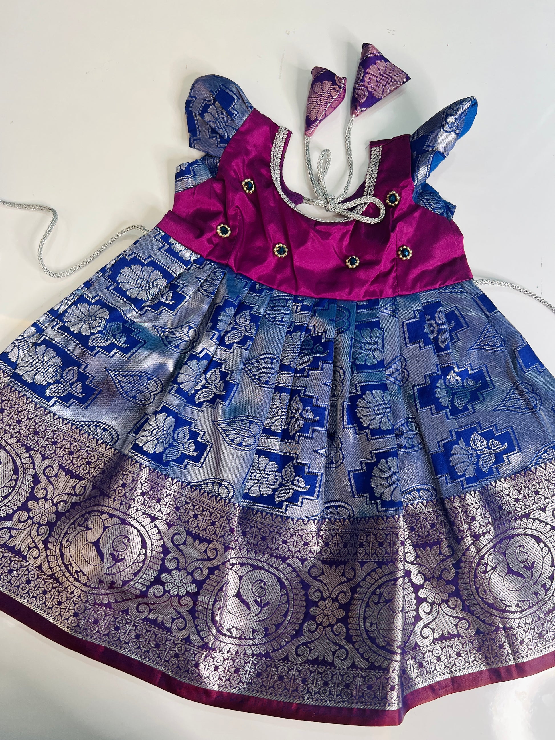Purple and Blue frock