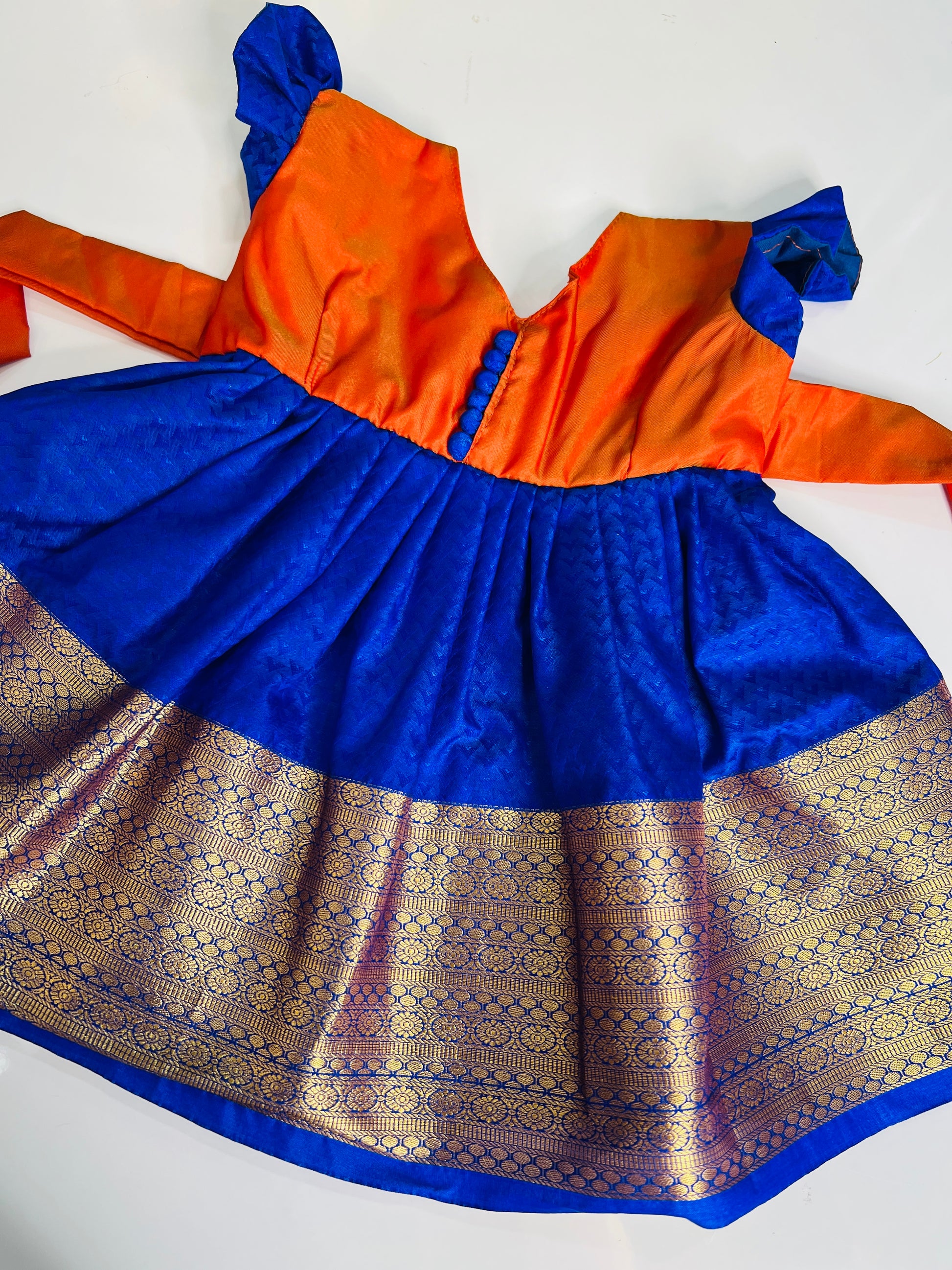 Orange & Blue Frock