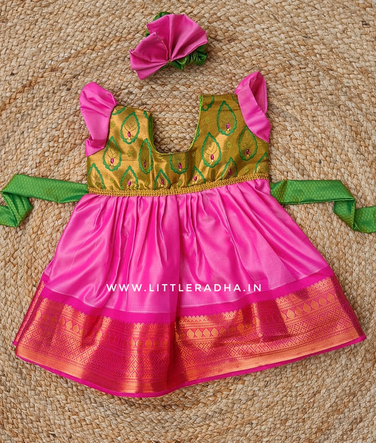 Green & Pink Frock