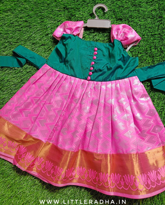 Green & Pink frock