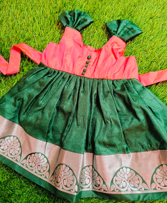 Pink & Green Frock