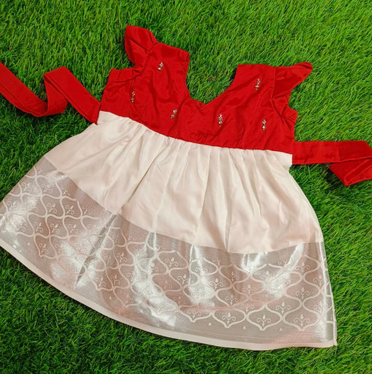 Red & White Frock