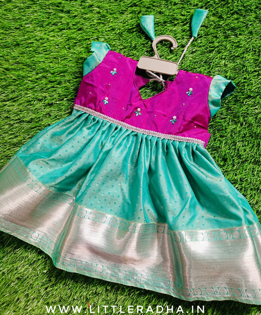 Pink & Green Frock