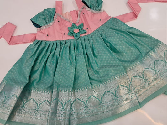 Pink And Cyan Frock