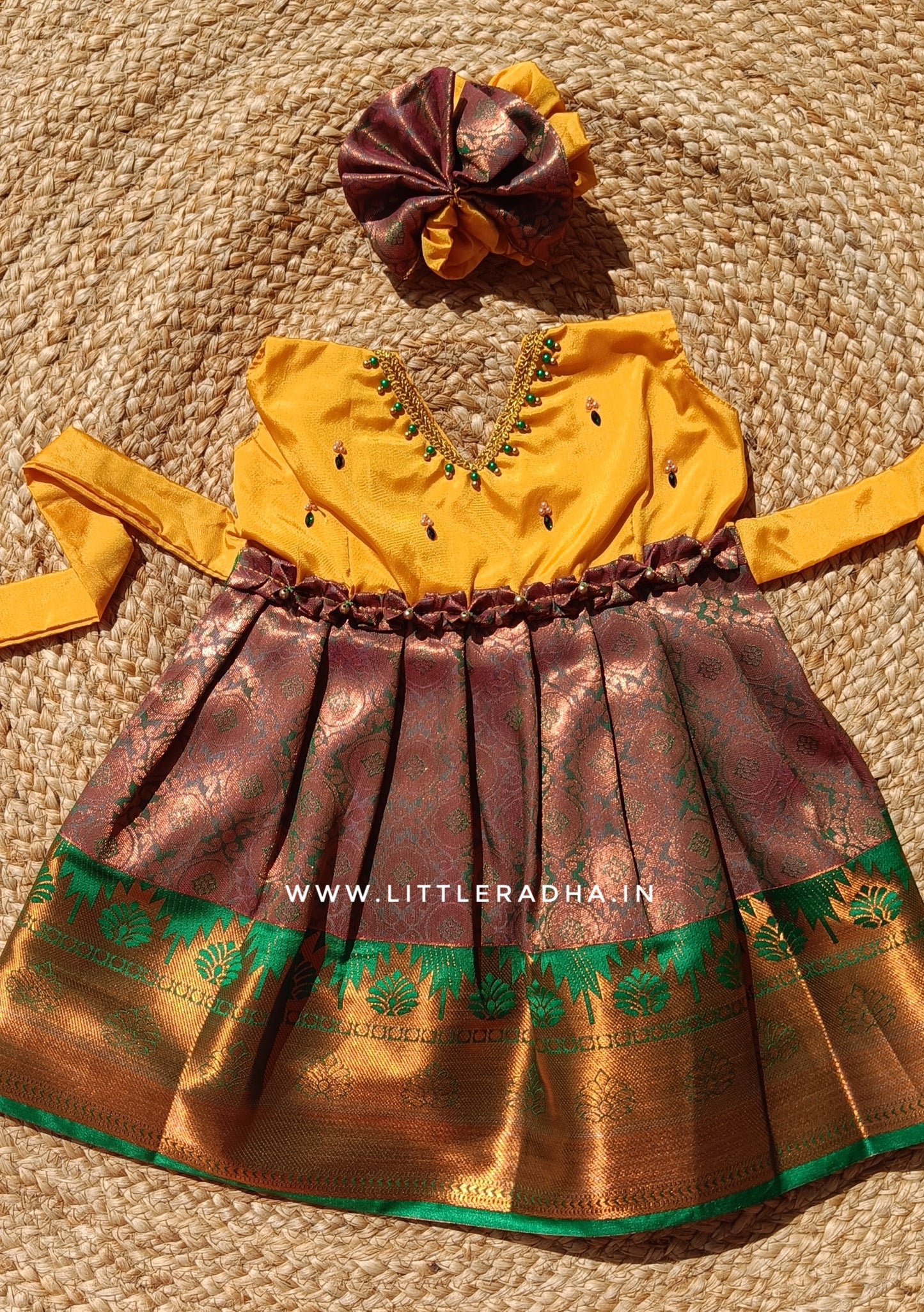 Yellow & Green Frock