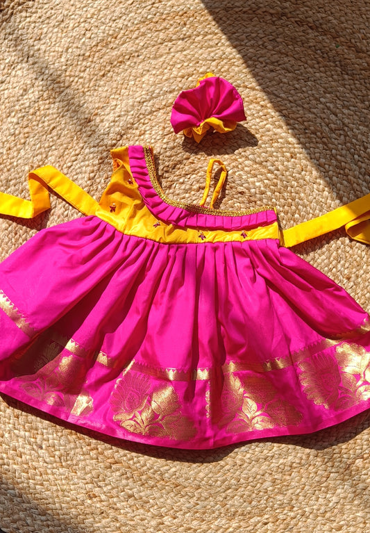 Yellow & Pink Frock